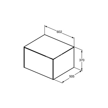 CONCA SZAF 60X50X37 1 DR+WTOP NOCUT ANMT