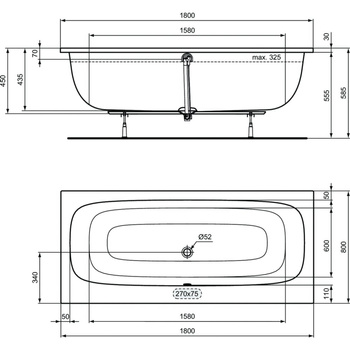IS I.LIFE Wanna DUO 180x80 White