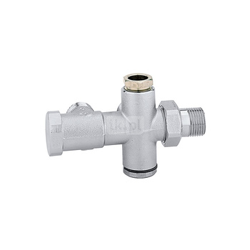 Zawór grzejnikowy do instalacji dwururowych, element łączący O 15 mm (seria 454) 1/2"