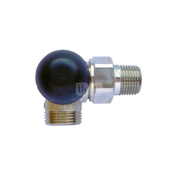 Zawór grzejnikowy termostatyczny HERZ TS-90-H 3-osiowy, połączenie 1/2'' (niklowanie)