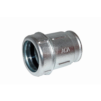 Złączka zaciskowa na bosy koniec rury stalowej oraz niebieskiej (PE) z gwintem wewnętrznym, Rozmiar: 4"