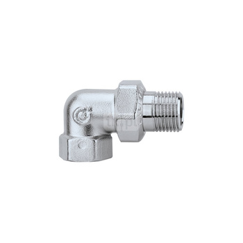 Złączka trzyczęściowa kątowa. Wykończenie: chrom 1" GW x GZ ze złączką
