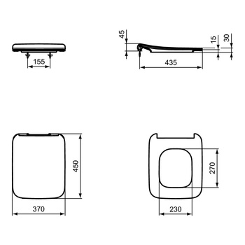 STRADA II DESKA WOLNOOPADAJĄCA CIENKA