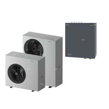 Zestaw 2 - Pompa ciepła powietrzna powietrze-woda monoblok TERMET Heat Platinum 13 EVI/DC 9.5 kW 380 V + Moduł hydrauliczny T-BOX 13 PG HP