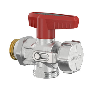 KUREK KULOWY KFE 1/2" KATOWY BEZ ZLACZKI DO WEZA