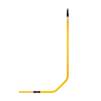 Przyłącze gazu stalowe z rury preizolowanej, PE32 x półśrubunek 3/4"-pod kurek DN15, L=500xH=1500 