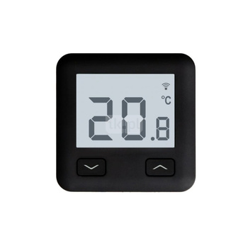 Internetowy regulator temperatury QIK, Wi-Fi, czarny