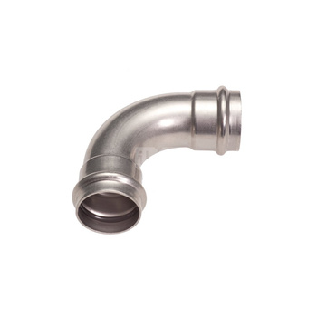 Inox Łuk Dwukielichowy 90º 89mm