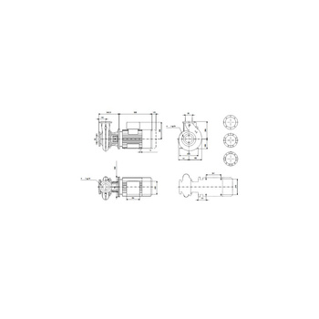 Jednostopniowa pompa monoblokowa z wlotem osiowym NB 50-200/219AAF2AESBQQEQW1