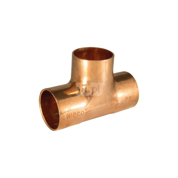 Trójnik UNIPAK redukcja Cu 22mm x 15mm x 22mm (lut wewnętrzny x lut wewnętrzny x lut wewnętrzny)