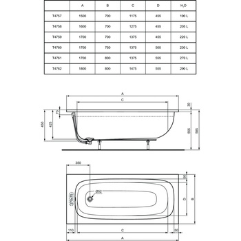 IS I.LIFE Wanna 170x80 White