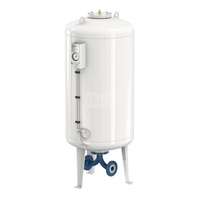 Naczynie wzbiorcze stojące FLAMCO MEIBES Airfix D-E, pojemność 120 l 6-, 16 bar / 120'C fi1 1/2'', kolor biały, do instalacji  C.W.U.