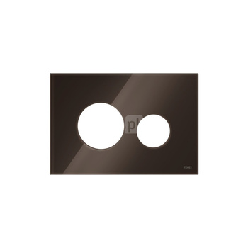 Przycisk spłukujący do stelaża (Mechaniczny) TECE loop - obudowa szkło, kolor kawowy brąz