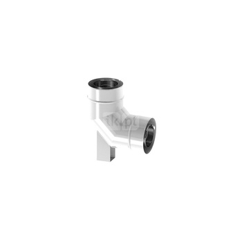 Kolano 87 st. fi60/100mm z podporą ekonomic z uszczelką