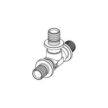 Trójnik TECE flex brąz 40 GZ