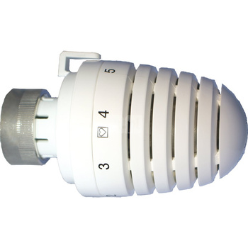 Głowica termostatyczna prosta HERZ Design D, zakres reg. 6-28'C, przyłącze M 28 x 1,5, kolor biały