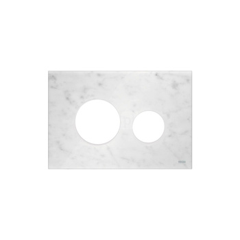 Przycisk spłukujący do stelaża (Mechaniczny) TECE loop - obudowa szkło, kolor biały marmur