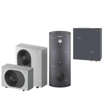 Pakiet 2 - Pompa ciepła powietrzna powietrze-woda monoblok TERMET Heat Gold 9 DC 5.9 kW 230 V + Zasobnik c.w.u. TERMET AQUA 200 + Moduł hydrauliczny T-Box 13 Pro PG HP