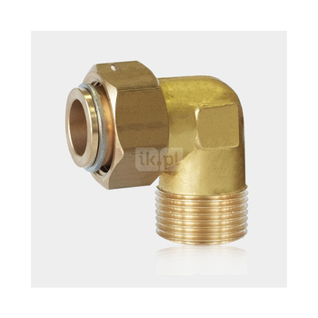 Półśrubunek kątowy FITTING STANDARD, mosiądz, 1'' (GW x GZ)