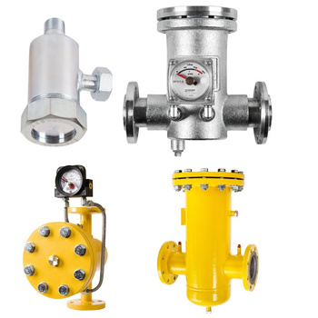 Filtr gazowy WEBA DN40, kołnierzowy - prosty