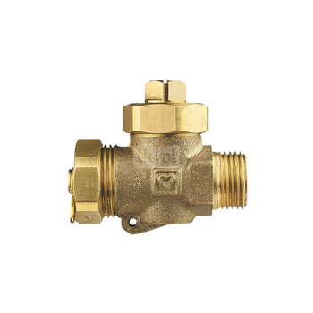 Zawór kulowy HERZ Thermoflex 10 x 20 GZ prosty, uchwyt: brak