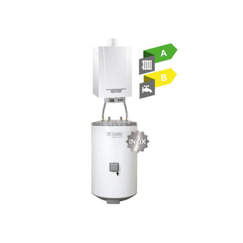 Pakiet - Kocioł gazowy jednofunkcyjny DE DIETRICH MCR3 evo 15T kondensacyjny wiszący 6.1 - 15.8 kW + RegulatoriSense + Zasobnik c.w.uAQUAvie125