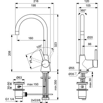 CERALINE BATERIA UMYWALKOWA WYSOKA ZAOKR