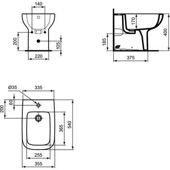 IS I.LIFE A Bidet stojący