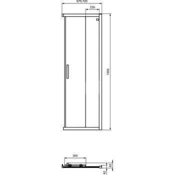 CONNECT 2 DRZWI Z WEJ. NAR. 70 SIL.BR
