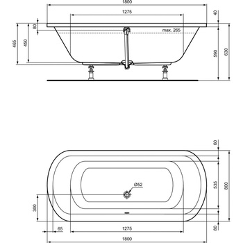HOTLINE WANNA OWALNA 180X80