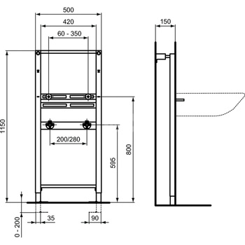 PROSYS RAMA DO UMYWALKI SPECJALNEJ