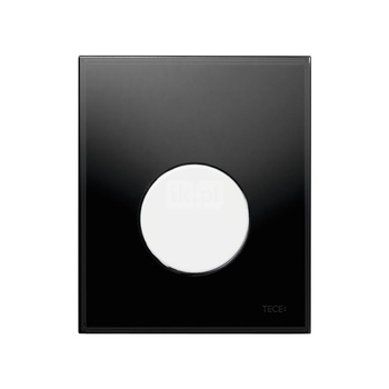 Przycisk spłukujący do stelaża do pisuaru (Mechaniczny) TECE loop szkło, kolor czarny / biały