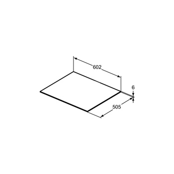CONCA BLAT CERAM. 60 X 50.5 CM STN BC/NC