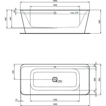 TONIC II WANNA WOLNOS 180X80 SILK WHT/BL