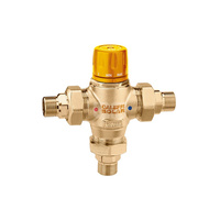 Termostatyczny zawór mieszający z wymiennym wkładem do instalacji solarnych 1"