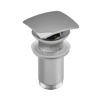 Zestaw odpływowy do umywalki PERFEXIM SPMWK00K chromowany 2 3/4'', przycisk kwadratowy wypukły