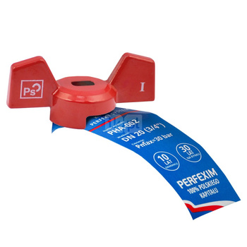 Nakrętka motylkowa PERFEXIM MN-PHA czerwony 1'' (do kurków PHA-002 i PHA-004)