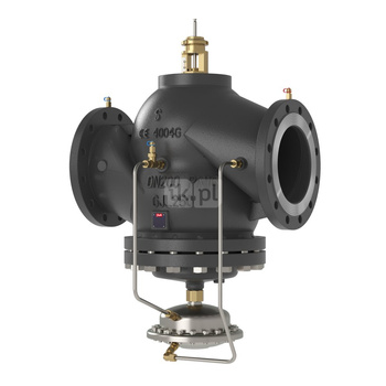 Zawór regulacyjny DANFOSS Żeliwo PN 16, pol. Kołnierz DN 200, natężenie przepływu 190 … 76m3/h od -10'C do 120'C, niezależny od ciśnienia