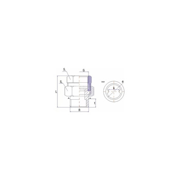 Złączka UNIPAK 0R43410141, 1/2'' (GW x GZ)