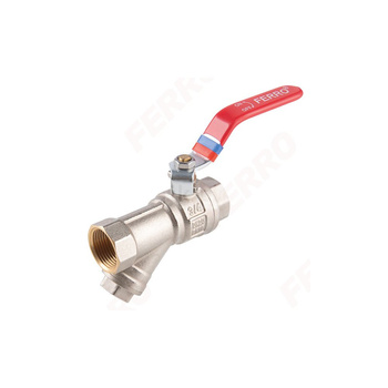 Zawór kulowy FERRO F-Power z filtrem 1 1/4'' GW, uchwyt: dźwignia