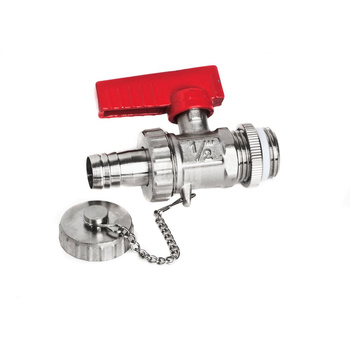 Zawór kulowy z końcówką na wąż z uszczelką 1/2"