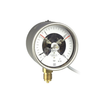 Manometr z rurką Bourdona AFRISO RF kontaktowy magnetyczny MK2 0/100 bar radialne G1/2B fi 100 mm, kl. 1,0%