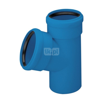 Trójnik MAGNAPLAST Ultra dB UDBEA 45' PP-m DN 110 x DN 50 x DN 110 (ww x ww x wz), kolor niebieski