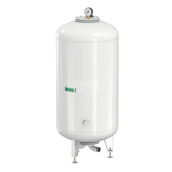Naczynie wzbiorcze stojące FLAMCO MEIBES Airfix D-E, pojemność 600 l 6-, 10 bar / 120'C fi2'', kolor biały, do instalacji  C.W.U.