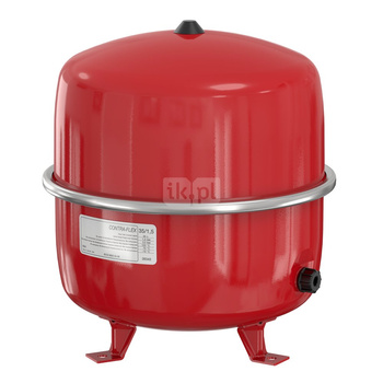 Naczynie wzbiorcze stojące FLAMCO MEIBES Contraflex, pojemność 50 l 1.5-, 6 bar / 120'C fi3/4'', kolor czerwony, do instalacji chłodn.C.O.