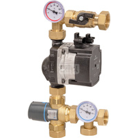 Grupa pompowa AFRISO BTU 501 nakrętka x nakrętka 1'' x 1'', z zaworem mieszającym, z pompą obiegową Grundfos UPM3 Auto