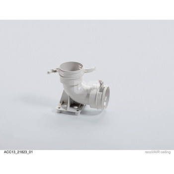 Kolanko 90 st. z cokołem mocującym, fi75/62 mm z uszczelkami