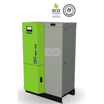 Kocioł na pellet VITECO EG PELLET MICRO GL 10 kW z przyłączem c.o. z zasobnikiem o pojemności 80 l