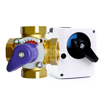 Zawór obrotowy czterodrogowy Concept By WOMIX GZM 4-20, mieszający, 8kv, 3/4''