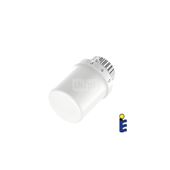 Zestaw do grzejników dolnozasilanych: głowica termostatyczna Thera-6 T3019 + zawór podwójny Verafix VK z funkcją odwodnienia, kątowy, 1/2", V2471EY15A